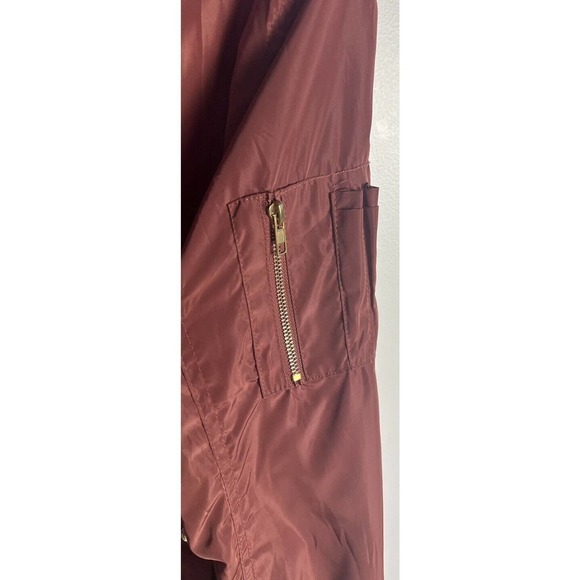 ANGEL KISS Los Angeles ROSE PINK SATIN BOMBER JACKET Size Large 100% POLYESTER - Picture 6 of 10